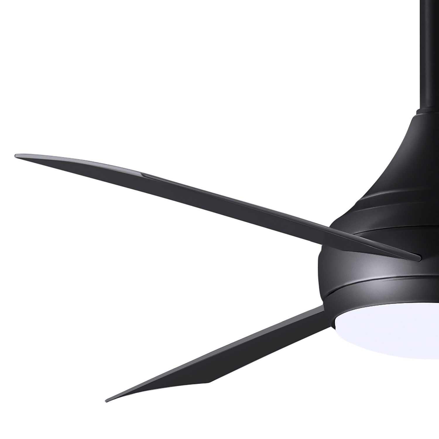52" Donaire Matte Black and Matte Black LED Ceiling Fan