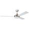 52" Eglo Pierport Matte White LED Smart Ceiling Fan