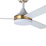 2_52" Eglo Pierport Matte White LED Smart Ceiling Fan more views
