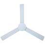 3_52" Eglo Pierport White and Satin Brass Ceiling Fan more views