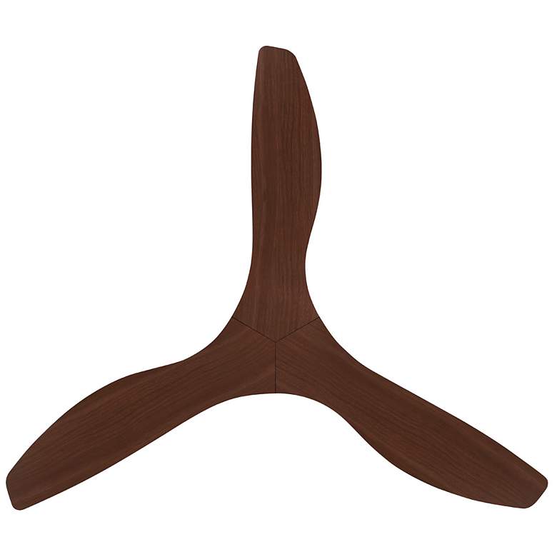 Image 3 52" Eglo Surfline Matte Black Ceiling Fan with Walnut Blades more views