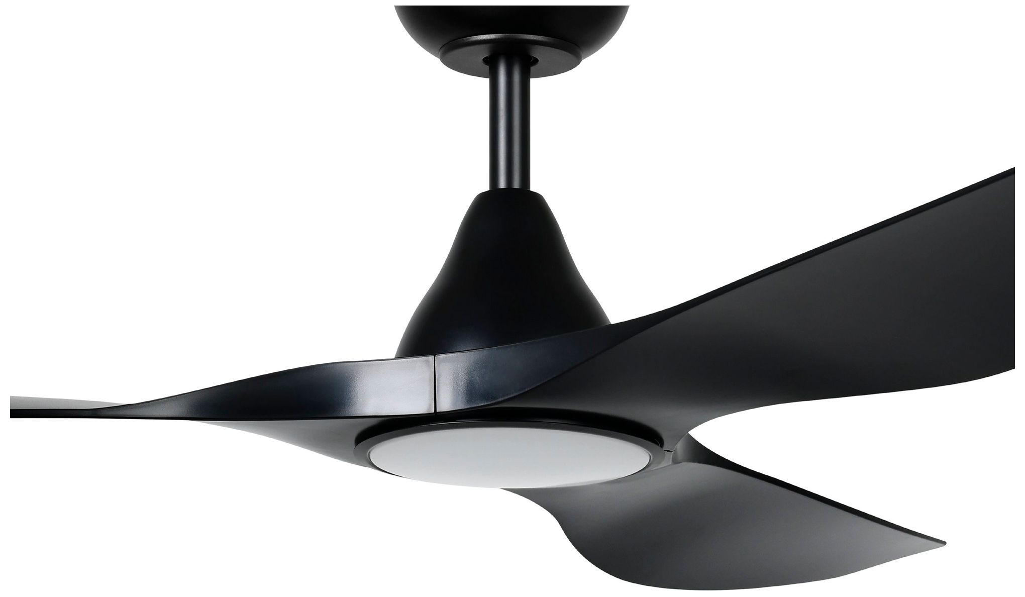 Image 2 52" Eglo Surfline Matte Black LED Ceiling Fan with Remote more views
