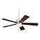 52" Emerson Atomical Brushed Steel Ceiling Fan