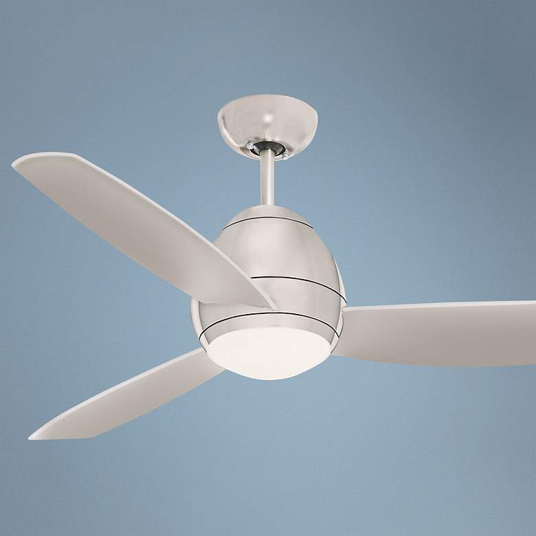 Image 1 52" Emerson Curva Brushed Steel Ceiling Fan