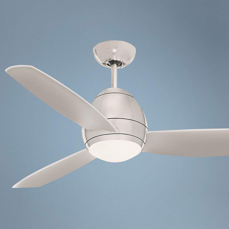 Image 1 52 inch Emerson Curva Brushed Steel Ceiling Fan