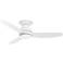 52" Emerson Curva Sky White Hugger Ceiling Fan