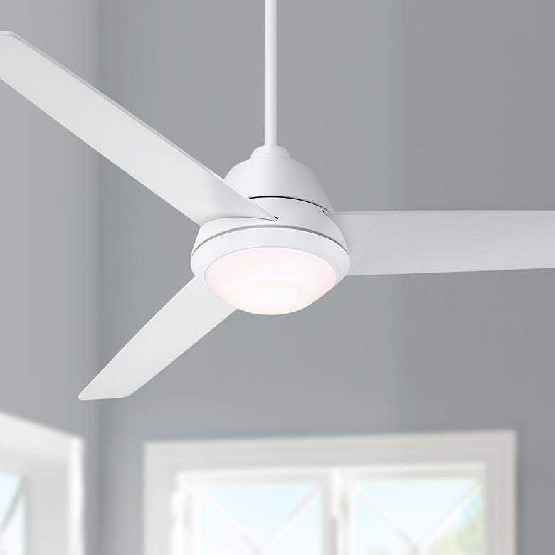 Image 1 52" Emerson Geode Satin White LED Ceiling Fan
