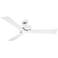 52" Emerson Keane Satin White and Maple Ceiling Fan