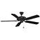 52" Fanimation Aire Decor Black Ceiling Fan