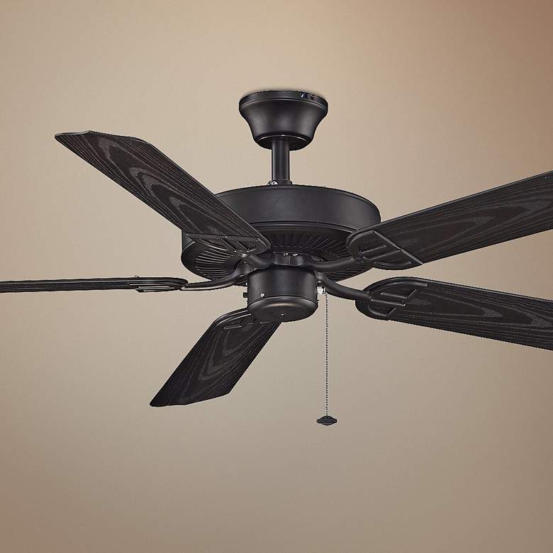Image 1 52" Fanimation Aire Decor Black Ceiling Fan