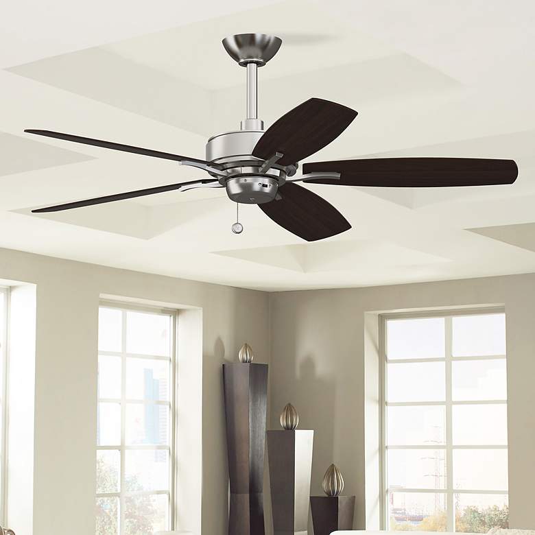 Image 2 52" Fanimation Aire Deluxe Brushed Nickel Pull Chain Ceiling Fan