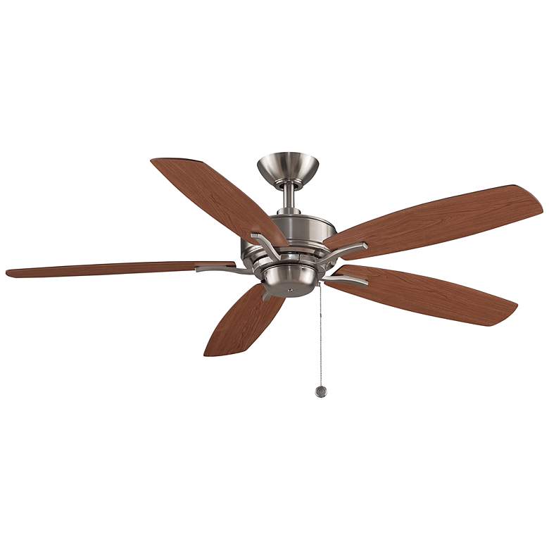 Image 5 52" Fanimation Aire Deluxe Brushed Nickel Pull Chain Ceiling Fan more views