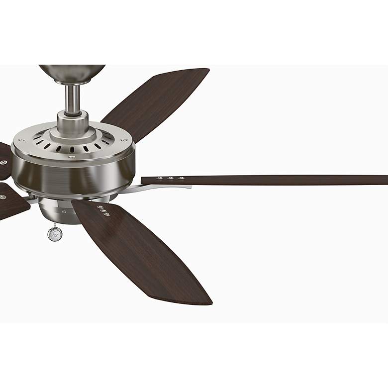 Image 7 52" Fanimation Aire Deluxe Brushed Nickel Pull Chain Ceiling Fan more views