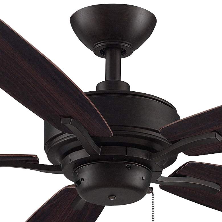 Image 2 52" Fanimation Aire Deluxe Dark Bronze Pull Chain Indoor Ceiling Fan more views