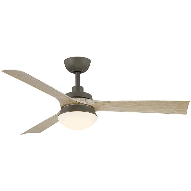 Image 1 52" Fanimation Barlow Graphite Outdoor LED Ceiling Fan with Remote