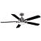 52" Fanimation Benito V2 Brushed Nickel LED Damp Ceiling Fan