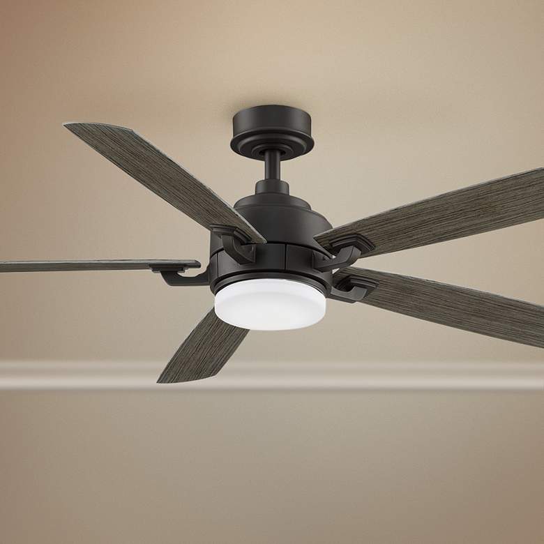 Image 1 52" Fanimation Benito V2 Matte Greige LED Damp Ceiling Fan