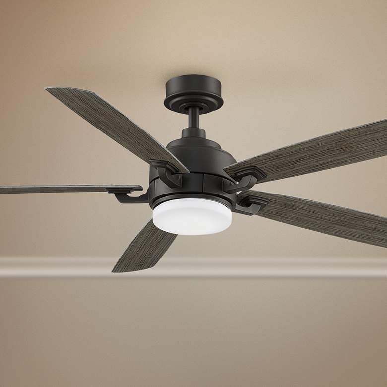 Image 1 52 inch Fanimation Benito V2 Matte Greige LED Damp Ceiling Fan