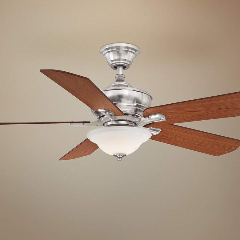 Image 1 52" Fanimation Camhaven V2 Brushed Nickel LED Ceiling Fan