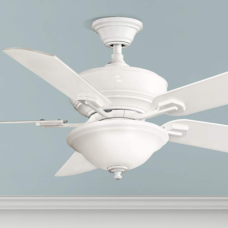 Image 1 52 inch Fanimation Camhaven White Finish Ceiling Fan