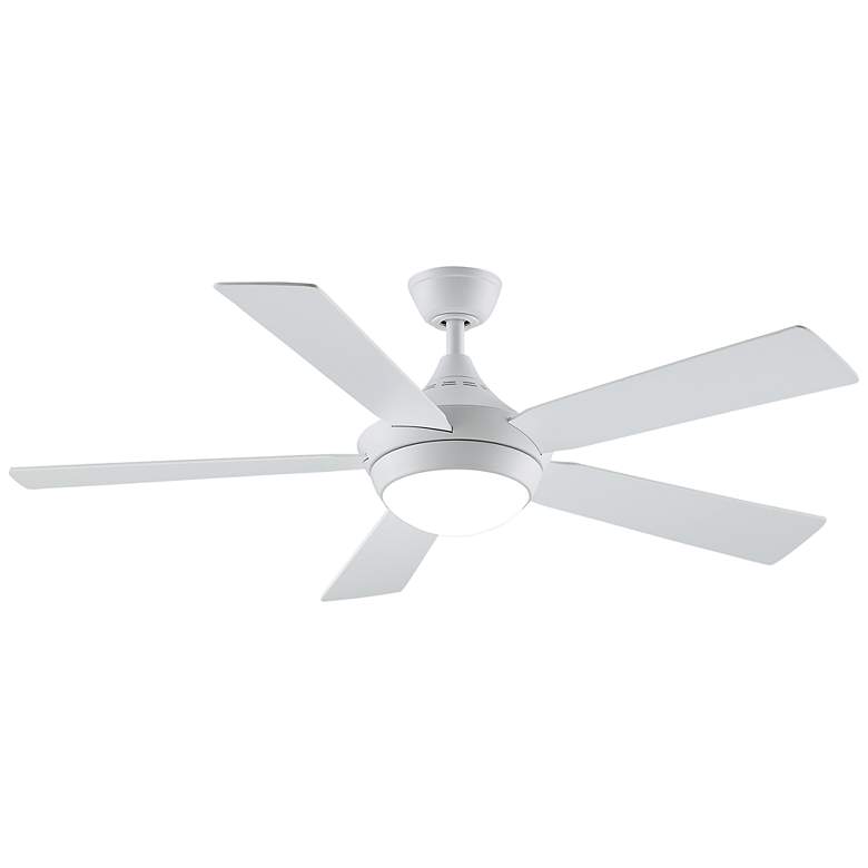 Image 1 52" Fanimation Celano V2 Matte White LED Ceiling Fan with Remote