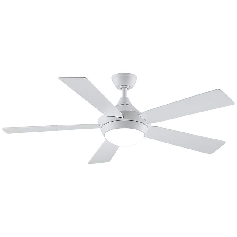 Image 1 52 inch Fanimation Celano V2 Matte White LED Ceiling Fan with Remote