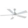 52" Fanimation Celano V2 Matte White LED Ceiling Fan with Remote