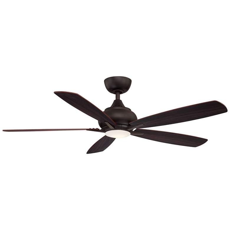 Image 1 52" Fanimation Doren Dark Bronze LED Ceiling Fan with Remote