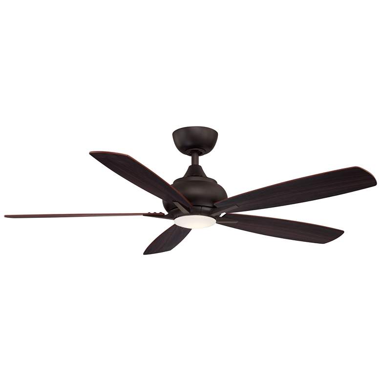 Image 1 52 inch Fanimation Doren Dark Bronze LED Ceiling Fan with Remote