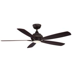 52" Fanimation Doren Dark Bronze LED Ceiling Fan with Remote