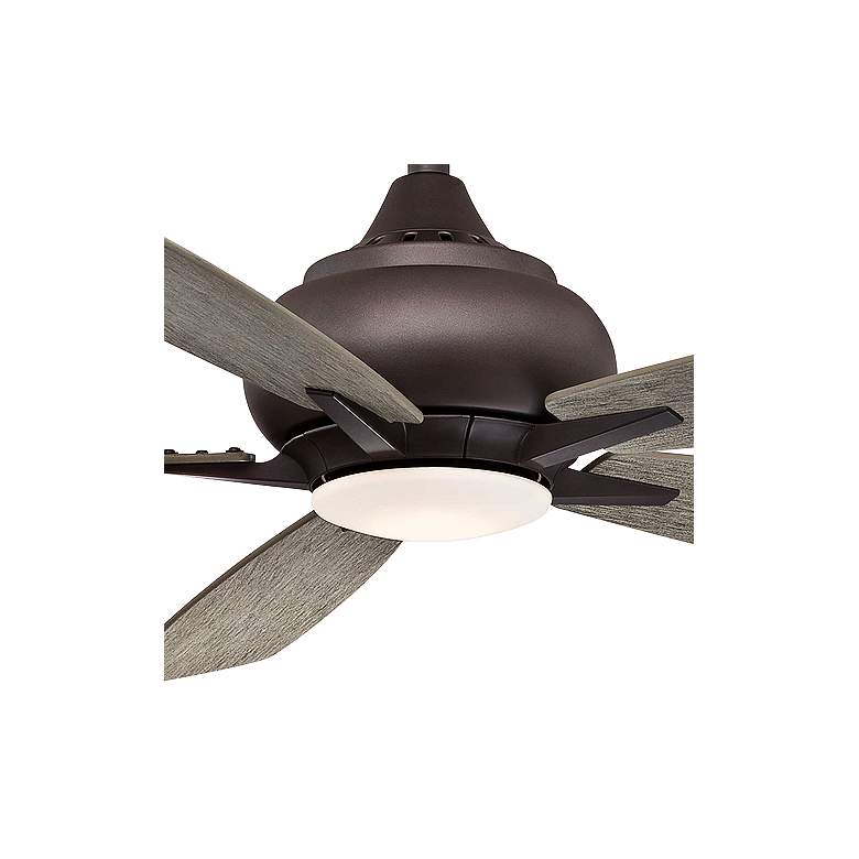 Image 3 52" Fanimation Doren Matte Greige LED Ceiling Fan with Remote more views