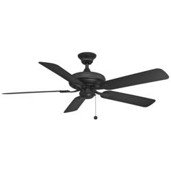 52&quot; Fanimation Edgewood Black Outdoor Pull-Chain Ceiling Fan