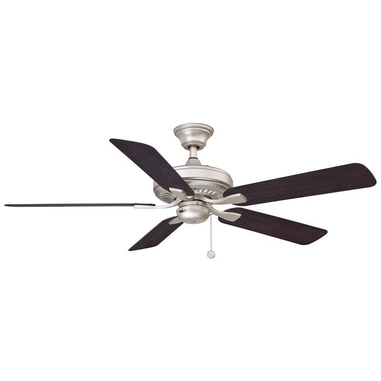 Image 1 52 inch Fanimation Edgewood Brushed Nickel Outdoor Pull-Chain Ceiling Fan