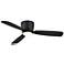52" Fanimation Embrace Black LED Hugger Ceiling Fan with Remote