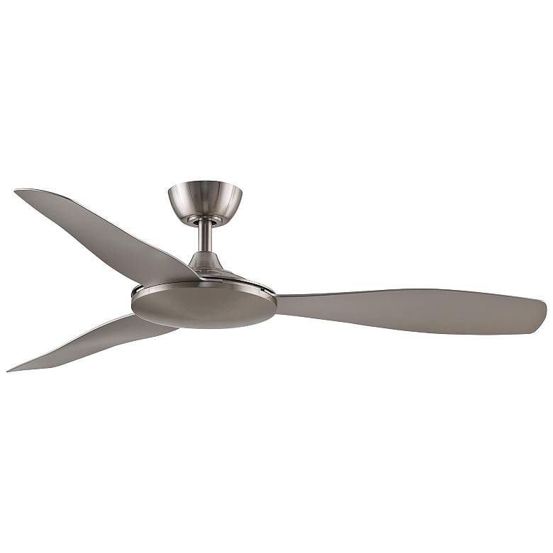 Image 2 52" Fanimation Glideaire Brushed Nickel Modern Smart Ceiling Fan