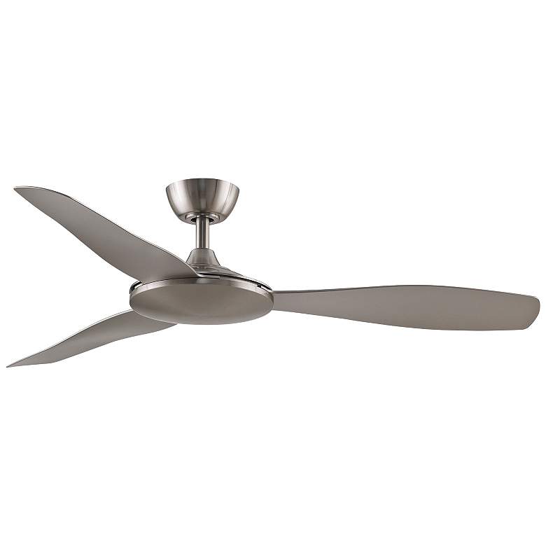 Image 2 52 inch Fanimation Glideaire Brushed Nickel Modern Smart Ceiling Fan