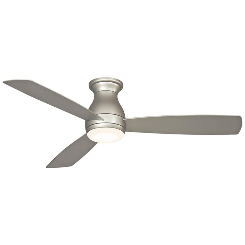 Image 2 52 inch Fanimation Hugh Brushed Nickel LED Hugger Ceiling Fan with Remote