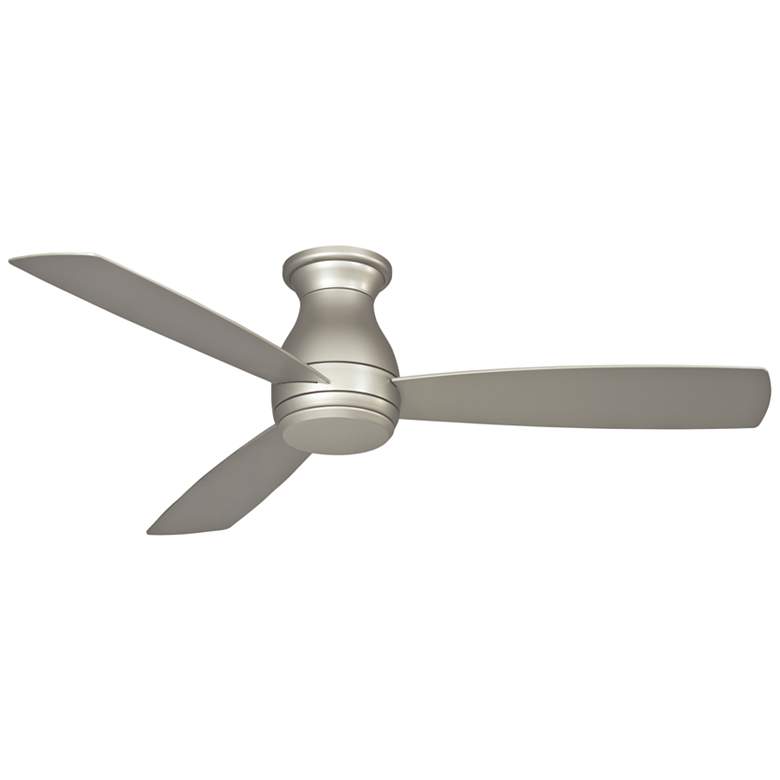 Image 3 52 inch Fanimation Hugh Brushed Nickel LED Hugger Ceiling Fan with Remote more views