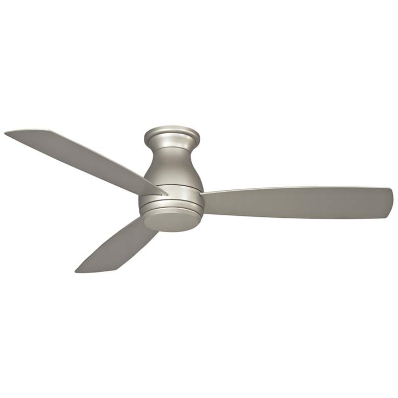 Image 3 52" Fanimation Hugh Brushed Nickel LED Hugger Ceiling Fan with Remote more views