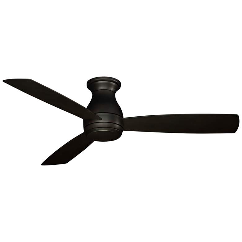 Image 3 52" Fanimation Hugh Dark Bronze LED Wet Rated Hugger Fan with Remote more views