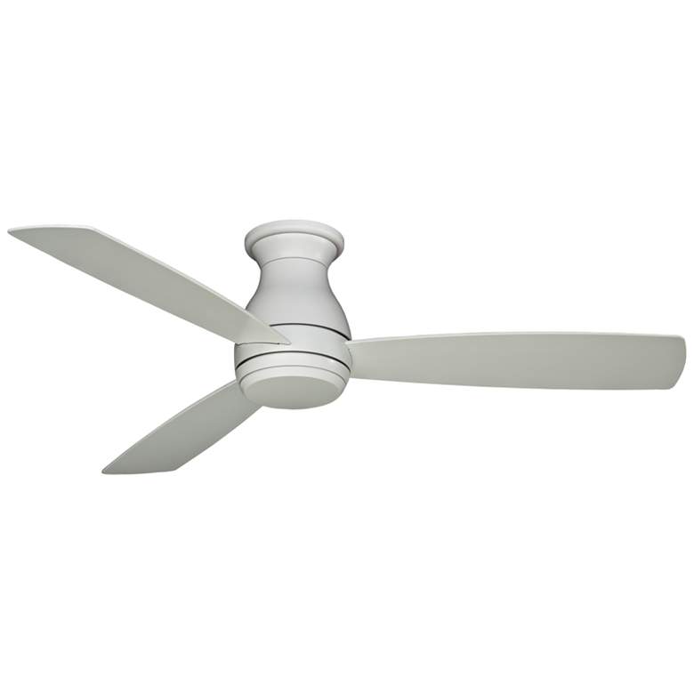 Image 3 52 inch Fanimation Hugh Matte White LED Hugger Ceiling Fan with Remote more views