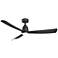 52" Fanimation Kute Black Damp LED Smart Ceiling Fan