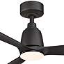52" Fanimation Kute Black Damp LED Smart Ceiling Fan