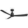 52" Fanimation Kute Black Damp Modern Smart Ceiling Fan