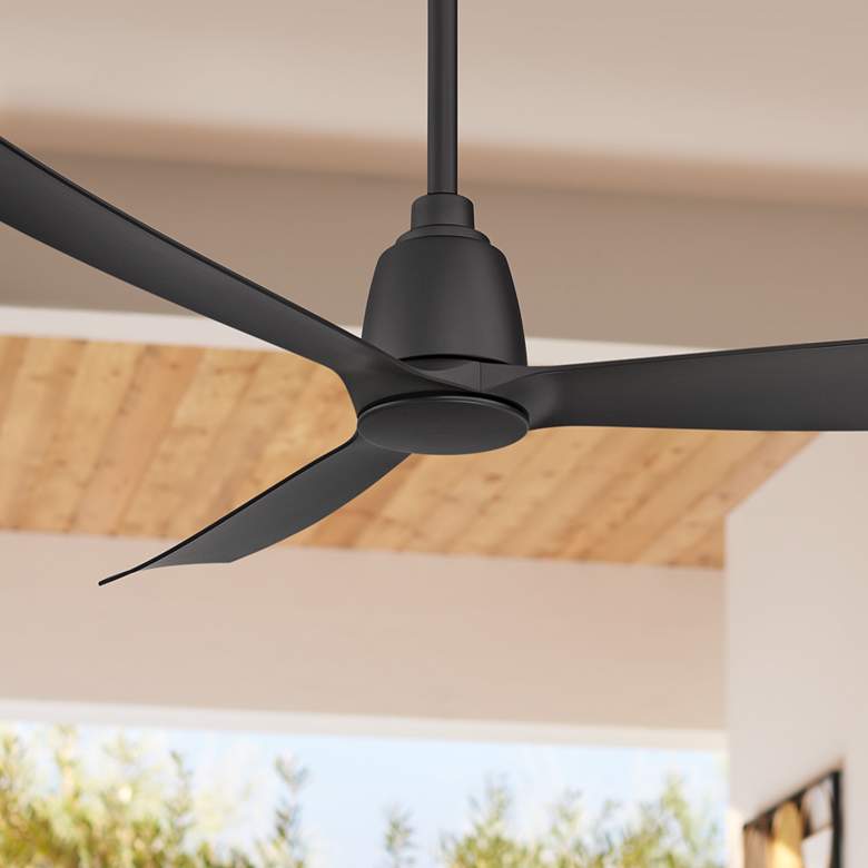 Image 1 52 inch Fanimation Kute Black Damp Modern Smart Ceiling Fan