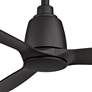 52" Fanimation Kute Black Damp Modern Smart Ceiling Fan