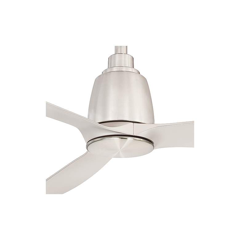 52&quot; Fanimation Kute Brushed Nickel Damp Rated Ceiling Fan with Remote more views