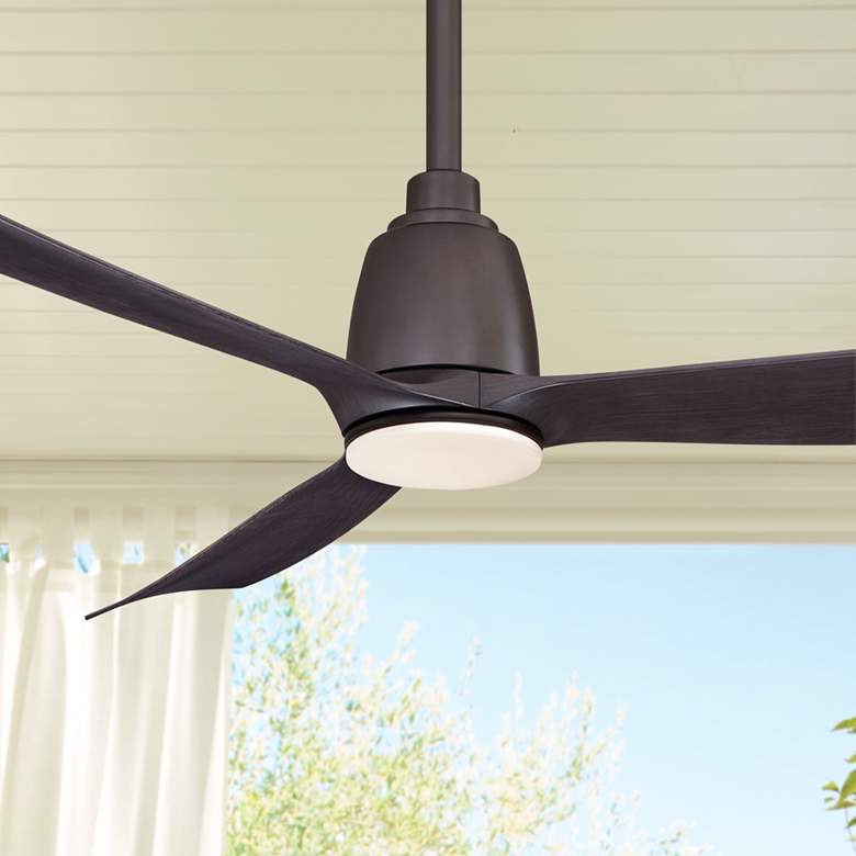 Image 1 52 inch Fanimation Kute Dark Bronze Damp LED  Smart Ceiling Fan