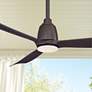 52" Fanimation Kute Dark Bronze Damp LED  Smart Ceiling Fan