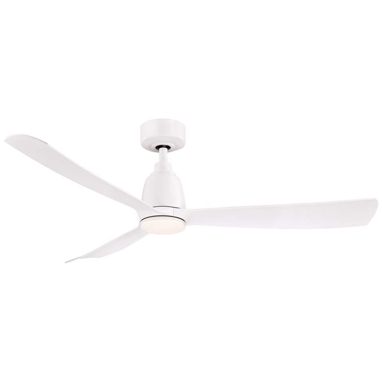 Image 2 52" Fanimation Kute Matte White Damp LED Smart Ceiling Fan